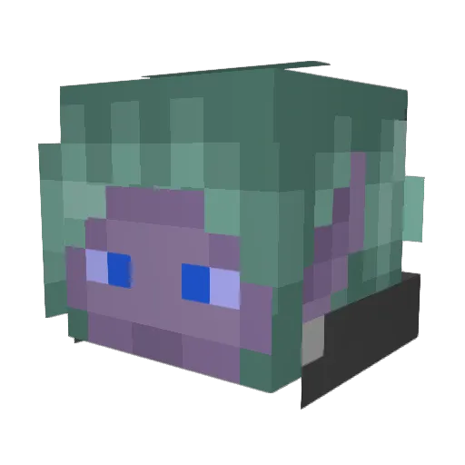 Shade_Von_Blade Minecraft avatar head, 3D render