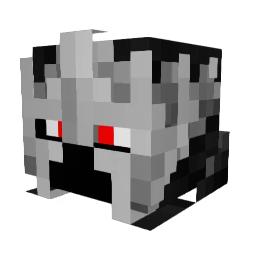 Shadegrunt Minecraft avatar head, 3D render
