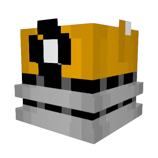 Shadeille Minecraft avatar head, 3D render