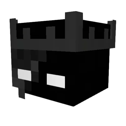 Shadelium Minecraft avatar head, 3D render