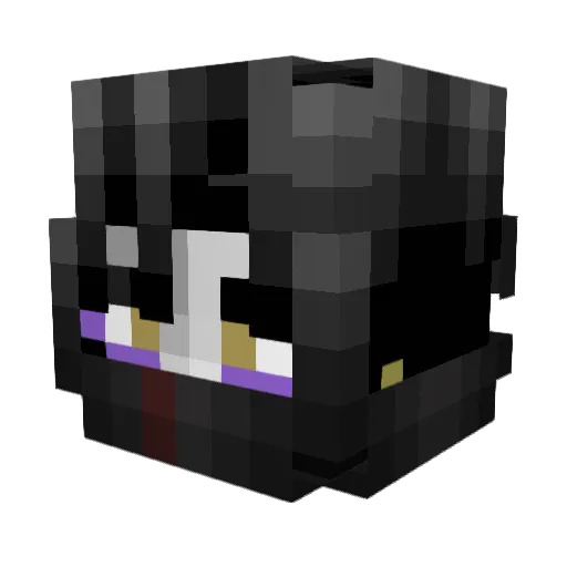Shademinero Minecraft avatar head, 3D render