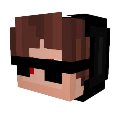 ShadenCree Minecraft avatar head, 3D render