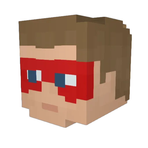 ShadenDanger Minecraft avatar head, 3D render