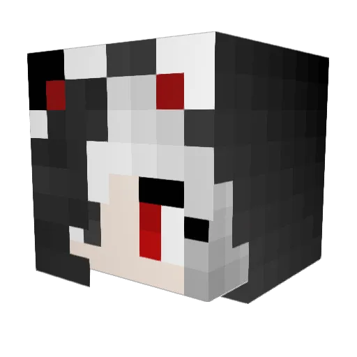 Shadenarbolax Minecraft avatar head, 3D render