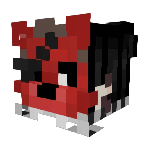 ShadesterTV Minecraft avatar head, 3D render