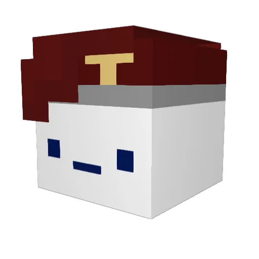 ShadhocK Minecraft avatar head, 3D render