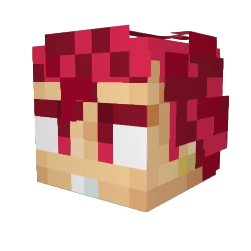 ShadianJX Minecraft avatar head, 3D render