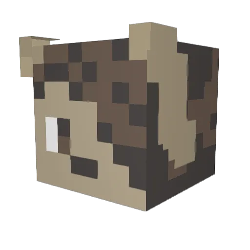 Shadian_ Minecraft avatar head, 3D render