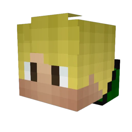 Shadic520 Minecraft avatar head, 3D render