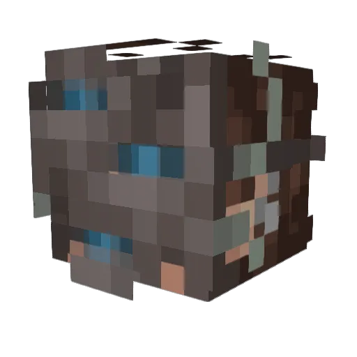 ShadinginSludge Minecraft avatar head, 3D render