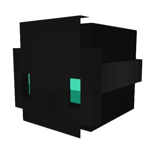 Shadisfy Minecraft avatar head, 3D render