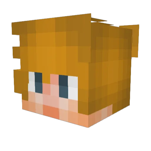 ShadituHD Minecraft avatar head, 3D render