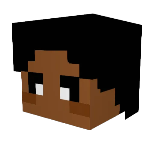 ShadixKenzi Minecraft avatar head, 3D render