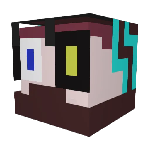 Shadmere Minecraft avatar head, 3D render