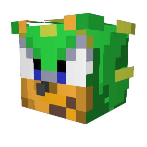 Shadnick9000 Minecraft avatar head, 3D render