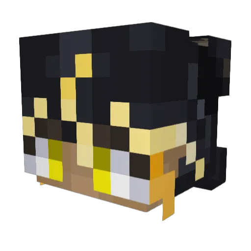 ShadoDemon Minecraft avatar head, 3D render