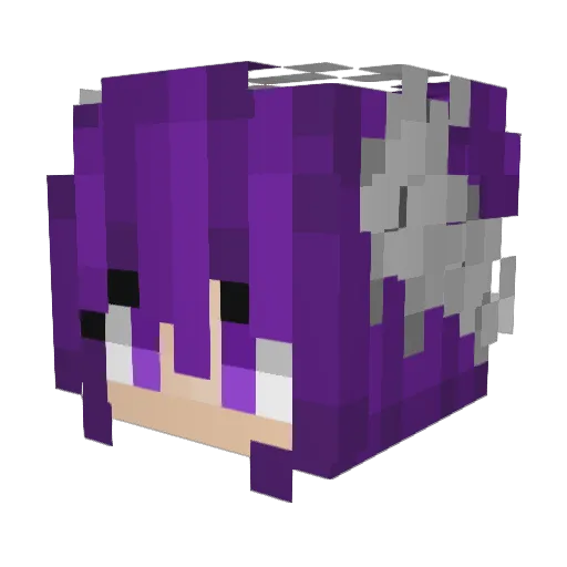 ShadoW_LadY18 Minecraft avatar head, 3D render