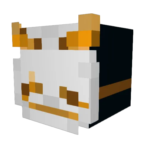 Shadoc Minecraft avatar head, 3D render