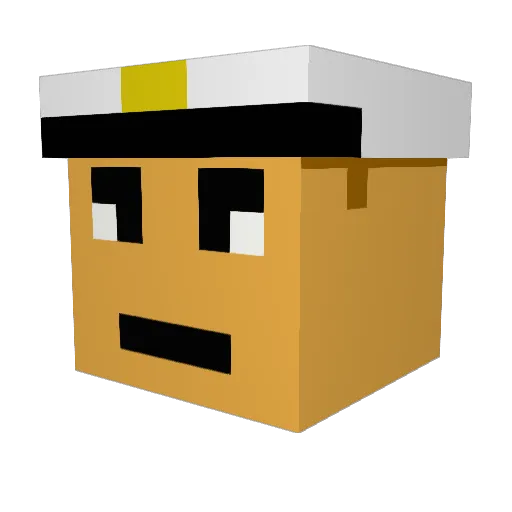 Shadoirst Minecraft avatar head, 3D render