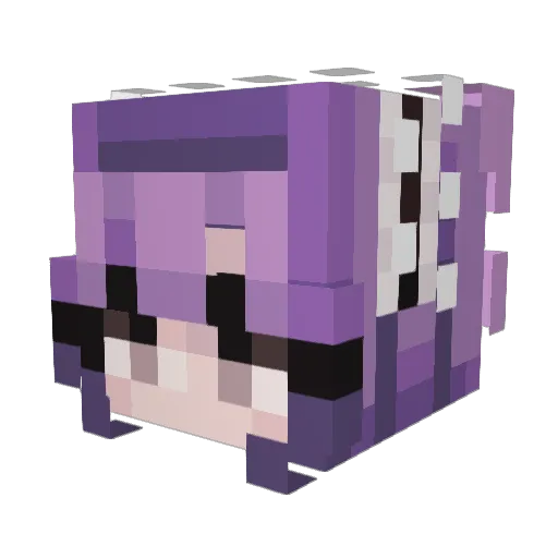 ShadolPlay1 Minecraft avatar head, 3D render