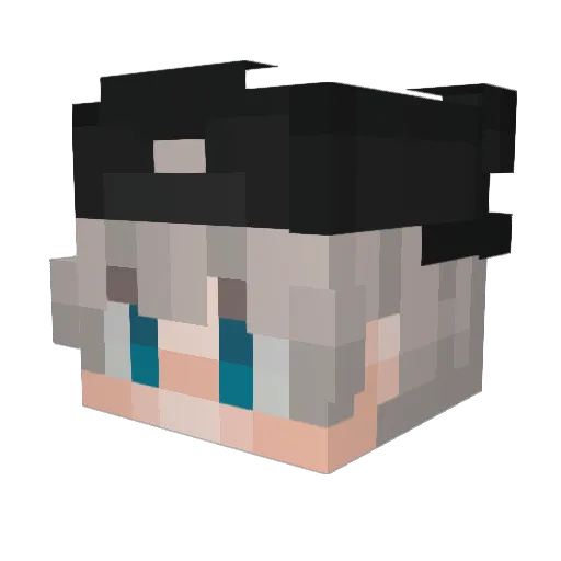 Shadones Minecraft avatar head, 3D render