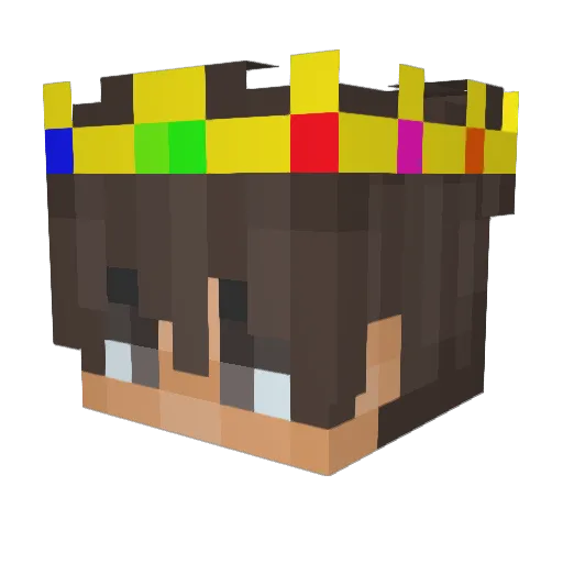 Shadooowz Minecraft avatar head, 3D render
