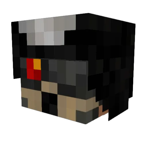 Shadoraith Minecraft avatar head, 3D render
