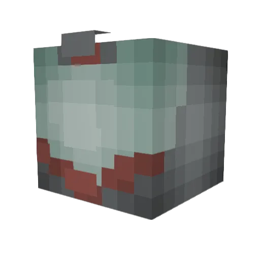 Shadorin Minecraft avatar head, 3D render