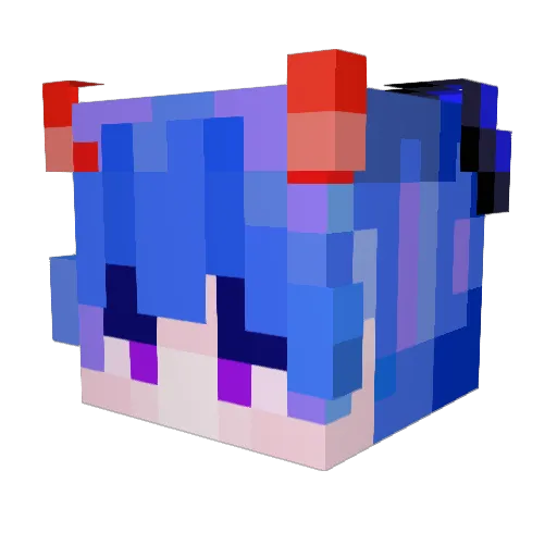 Shadoune666 Minecraft avatar head, 3D render