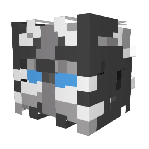 Shadow0728 Minecraft avatar head, 3D render