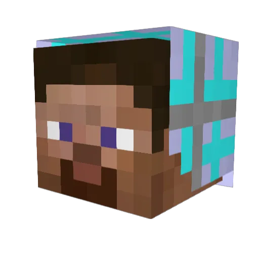 Shadow1502 Minecraft avatar head, 3D render