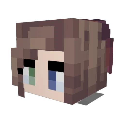 Shadow1624 Minecraft avatar head, 3D render