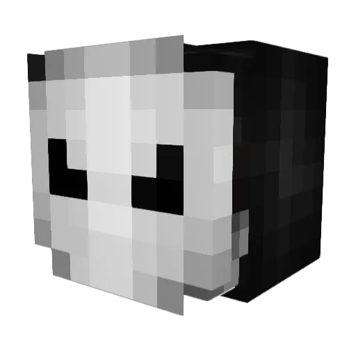 Shadow1961 Minecraft avatar head, 3D render
