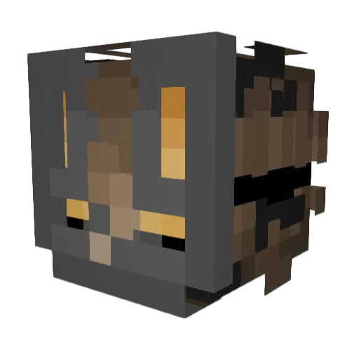 Shadow20098 Minecraft avatar head, 3D render