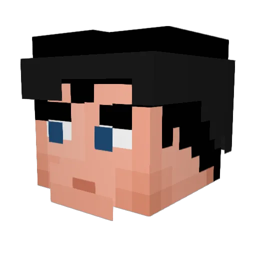 Shadow2255 Minecraft avatar head, 3D render