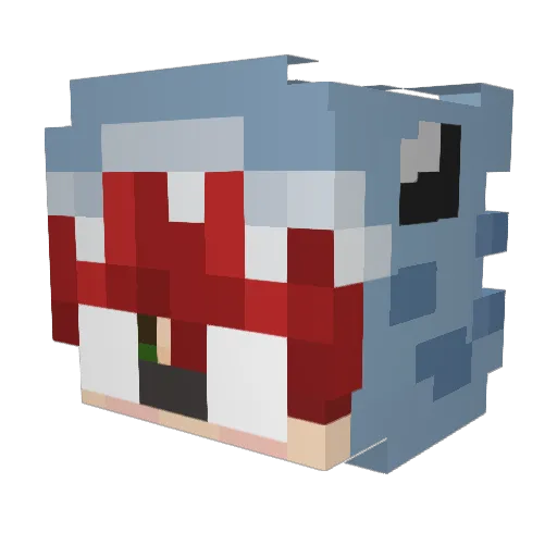 Shadow5112 Minecraft avatar head, 3D render