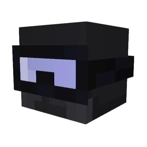 Shadow51515 Minecraft avatar head, 3D render