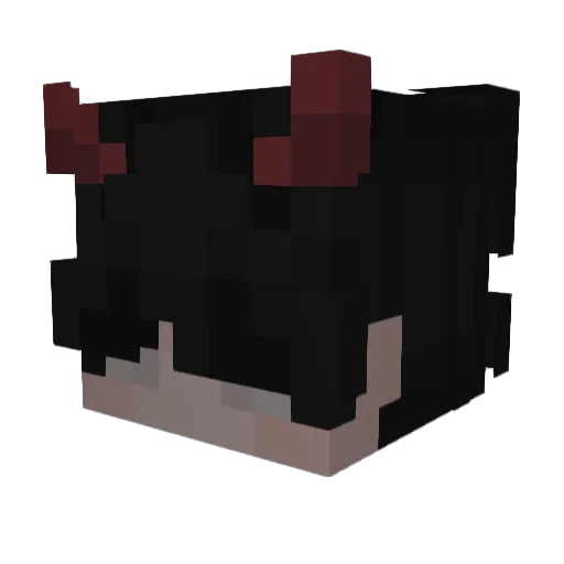 Shadow52408 Minecraft avatar head, 3D render