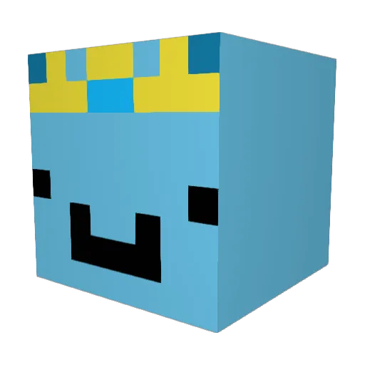 Shadow57986 Minecraft avatar head, 3D render