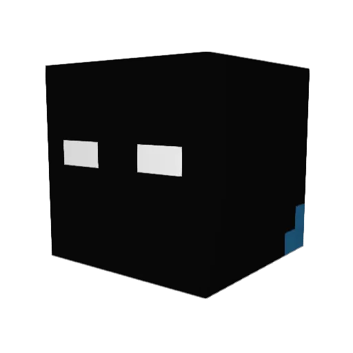 Shadow6706 Minecraft avatar head, 3D render