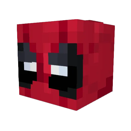 Shadow7655 Minecraft avatar head, 3D render
