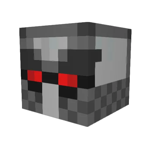 Shadow77777 Minecraft avatar head, 3D render