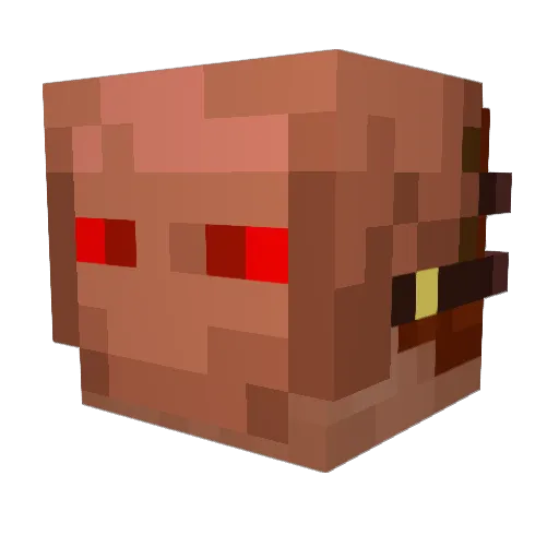 Shadow80714 Minecraft avatar head, 3D render