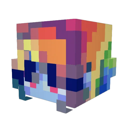 Shadow8324 Minecraft avatar head, 3D render