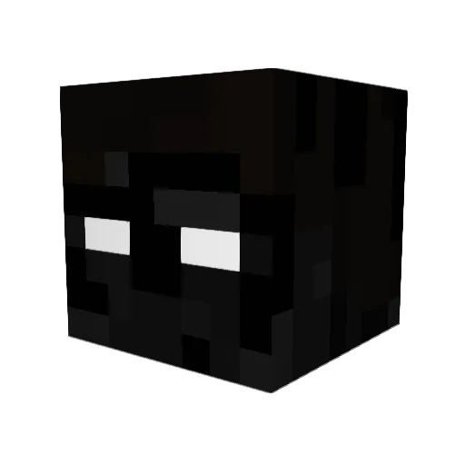 Shadow8327 Minecraft avatar head, 3D render
