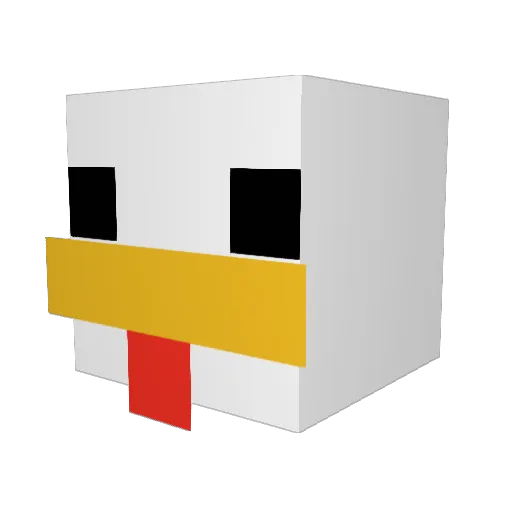 Shadow910000 Minecraft avatar head, 3D render