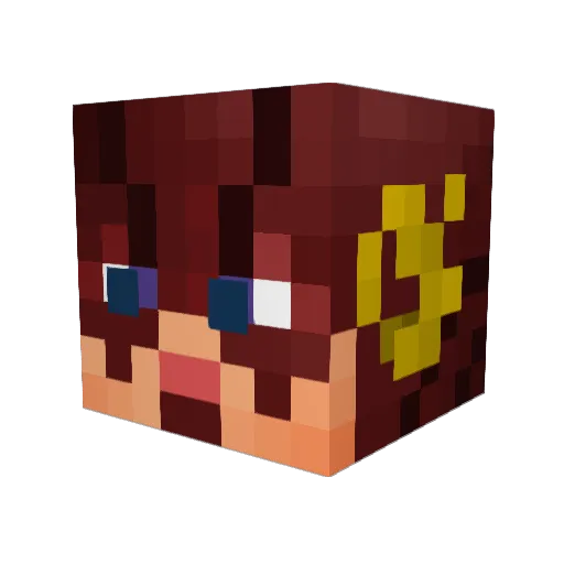 Shadow9273 Minecraft avatar head, 3D render