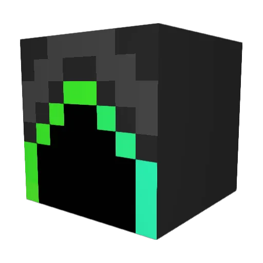 Shadow9646 Minecraft avatar head, 3D render