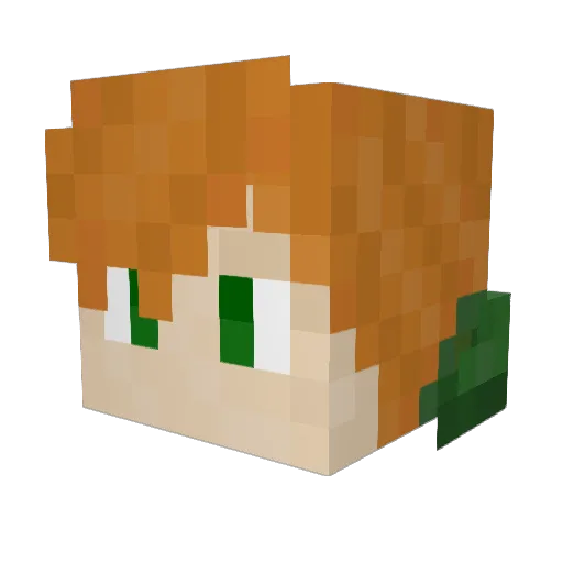 ShadowArrow01 Minecraft avatar head, 3D render