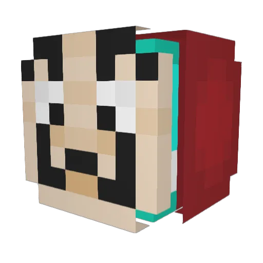 ShadowArrow025 Minecraft avatar head, 3D render
